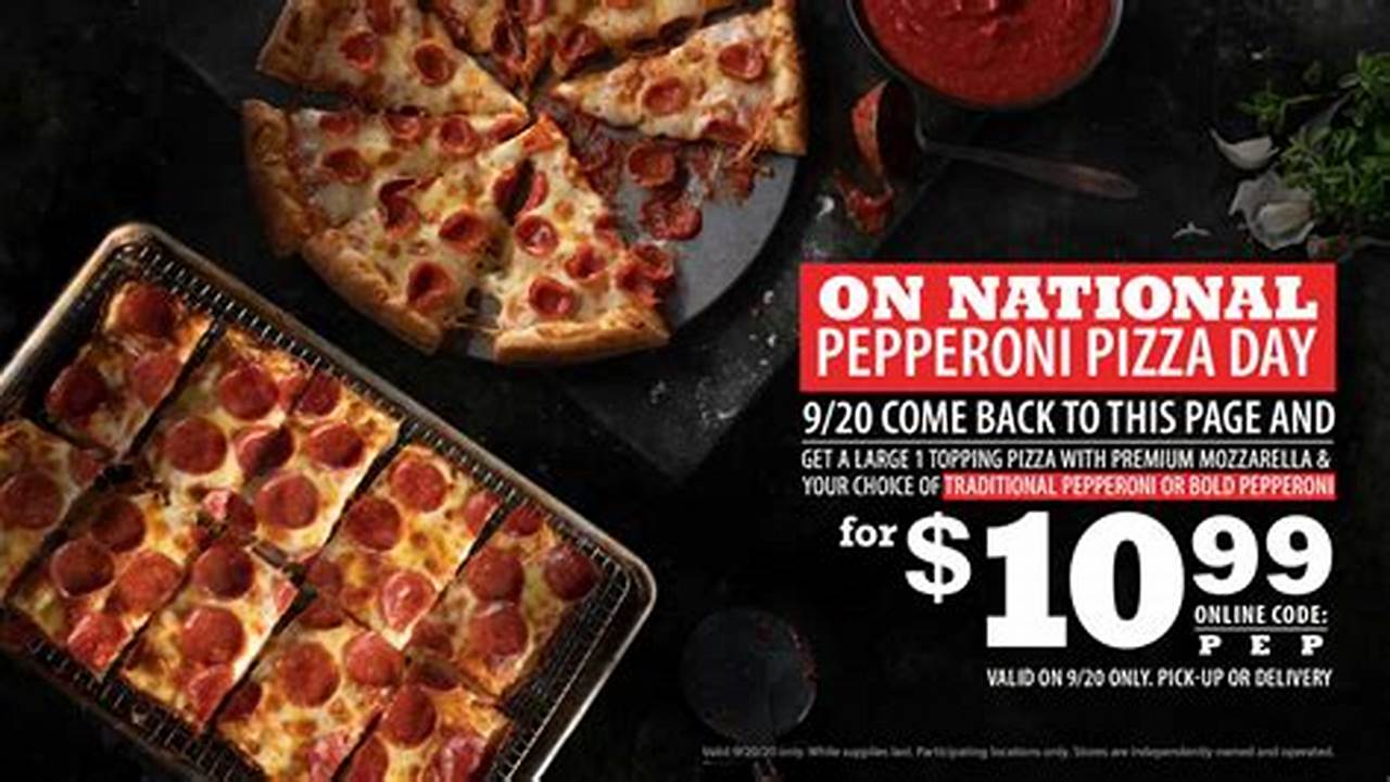 National Pizza Day 2024 Deals Near Me Menu
