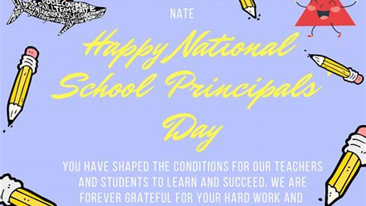 National Principals Day 2024