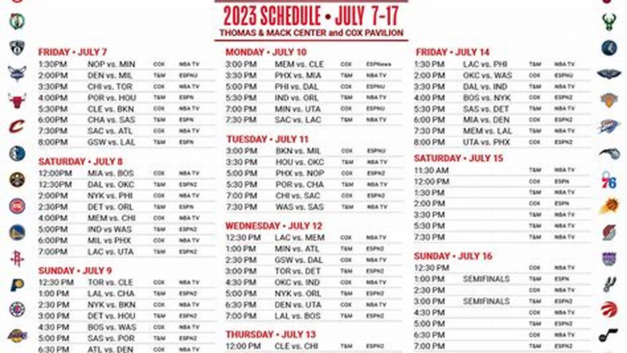 Nba Summer League Las Vegas 2024 Schedule