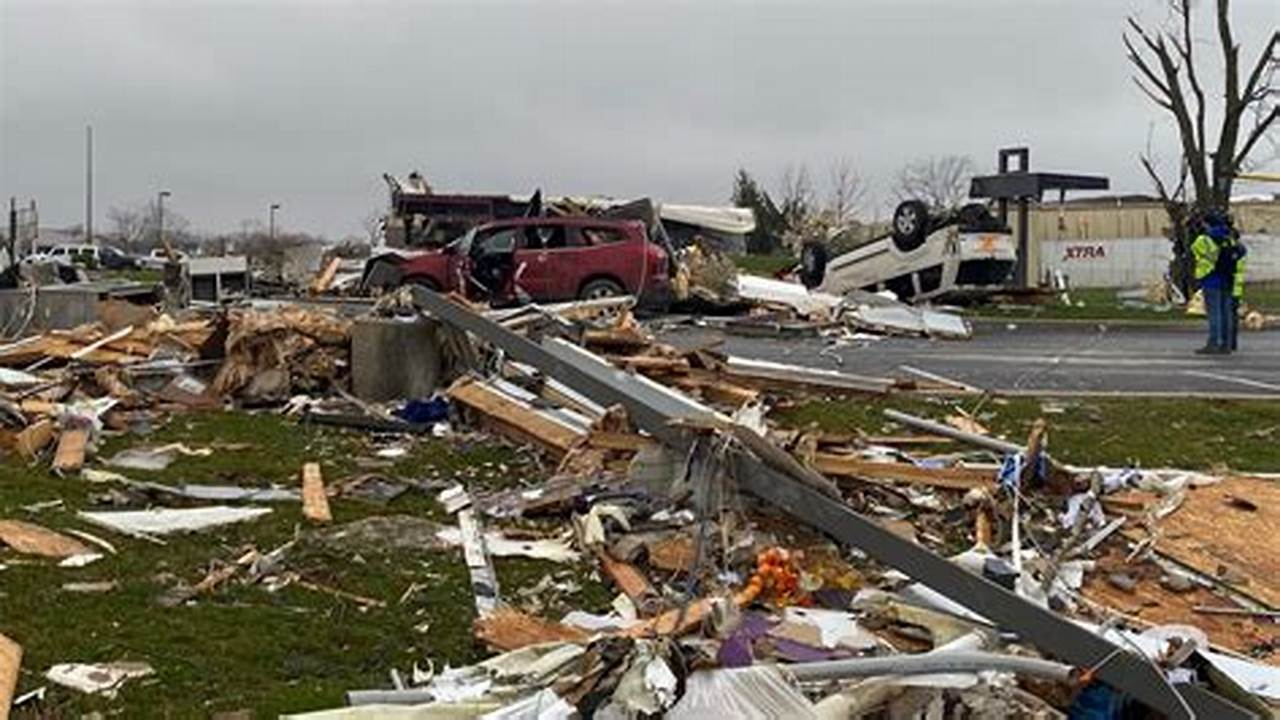 Nearly Entire Path Of The Deadly Winchester, Indiana Tornado Track Nearly 45 Miles To Piqua, Ohio During A Significant Ohio Valley Tornado Outbreak., 2024