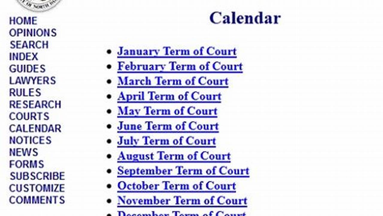 Nebraska Court Case Calendar