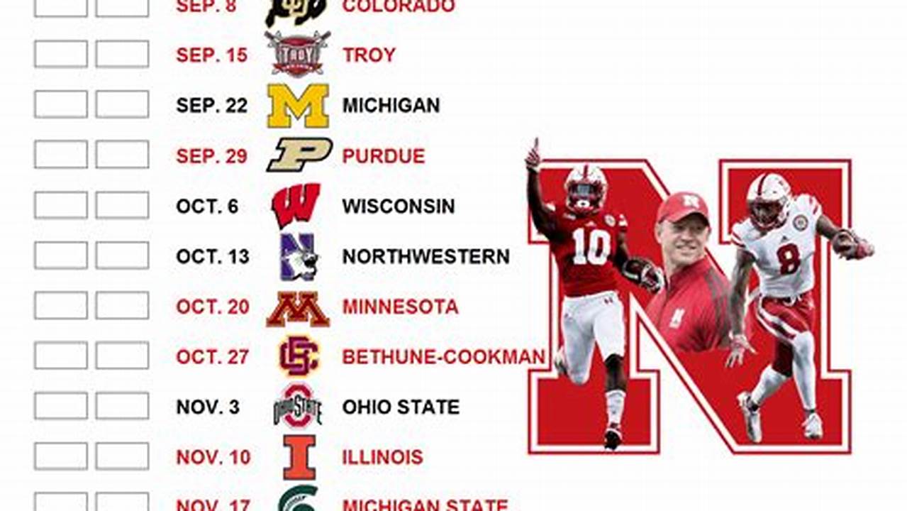 Nebraska Football 2024 Tv Schedule