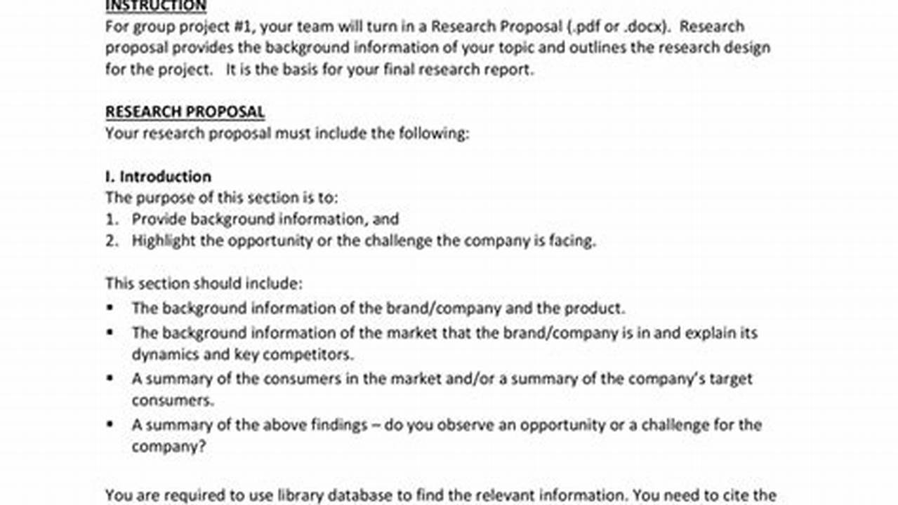 New Business Marketing Research Plan Template