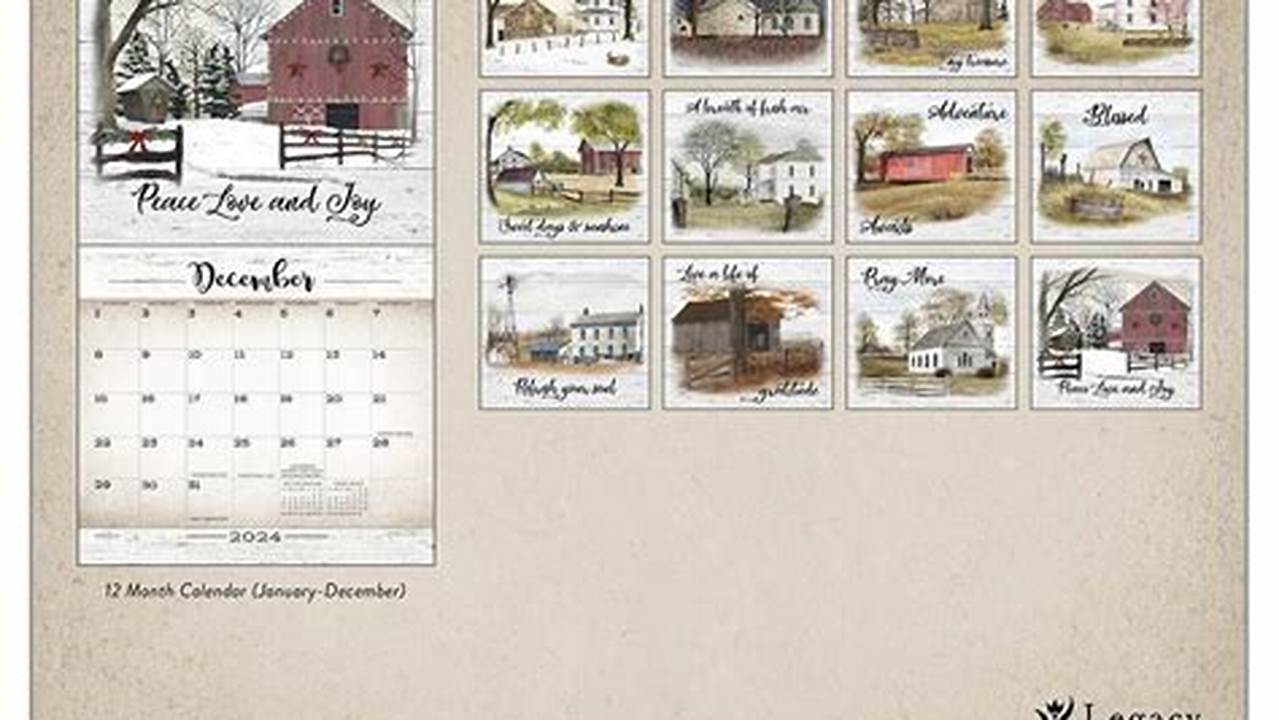 New Dollar Tree 2024 Farmhouse Calendars!, 2024