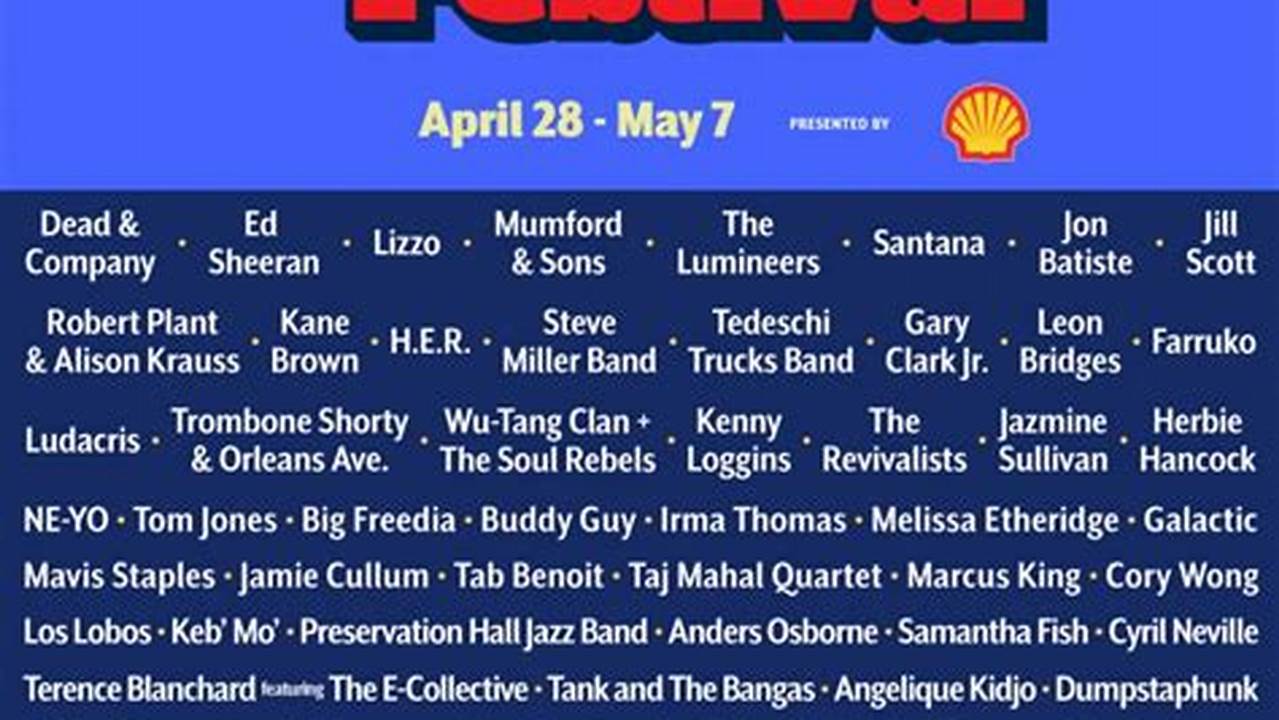 New Orleans Jazz Fest Dates 2024