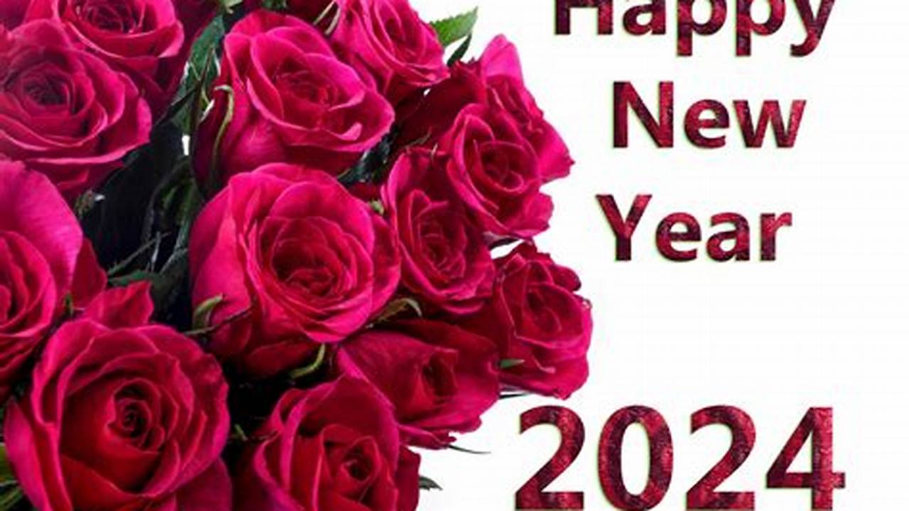 New Year Flowers Images 2024