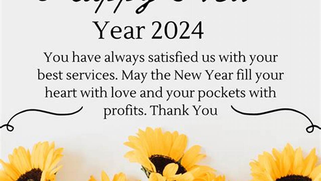 New Year Greetings 2024 For Clients