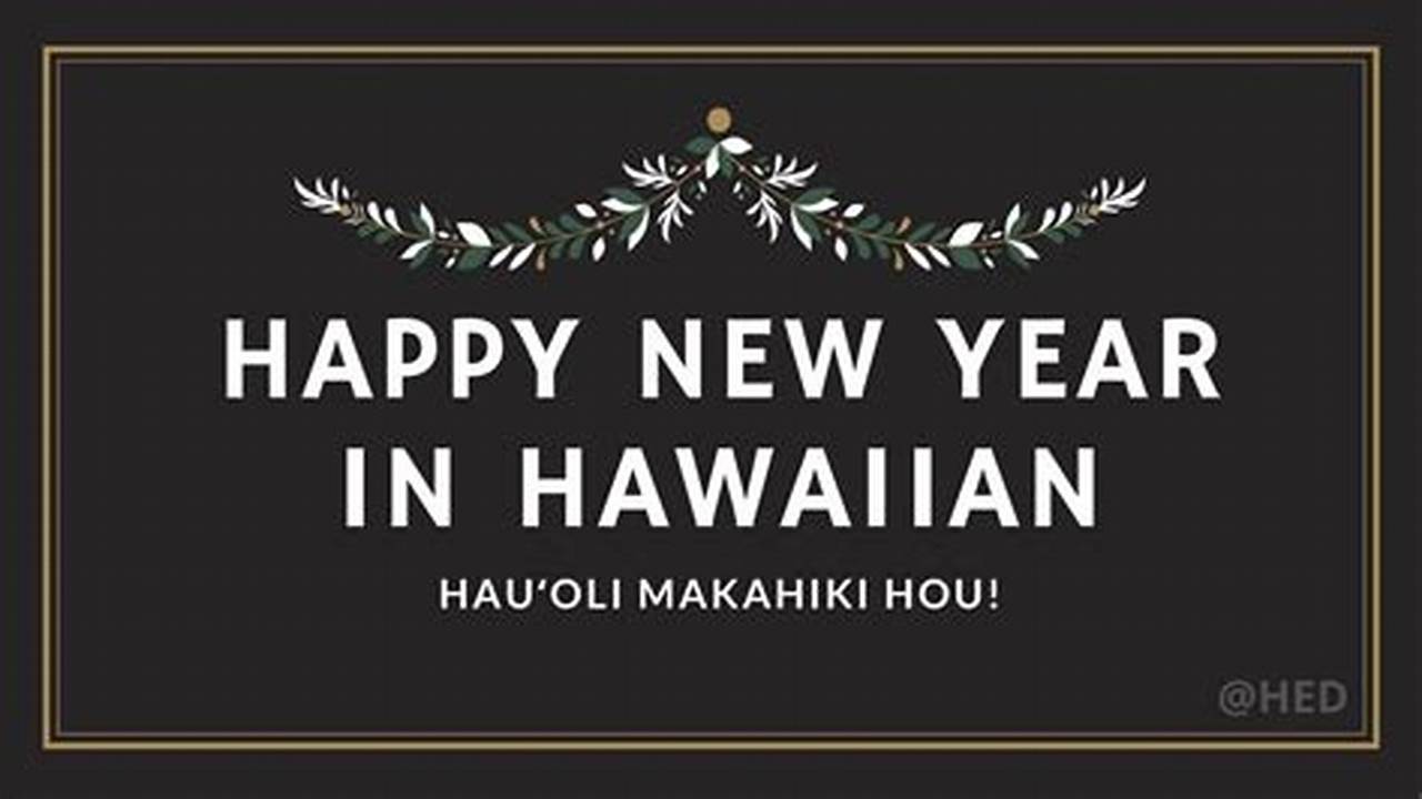 New Year In Hawaii 2024
