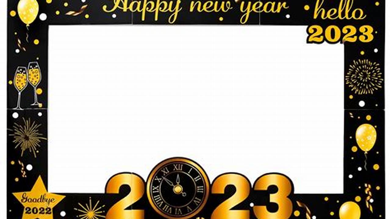 New Year Photo Frame 2024 Png