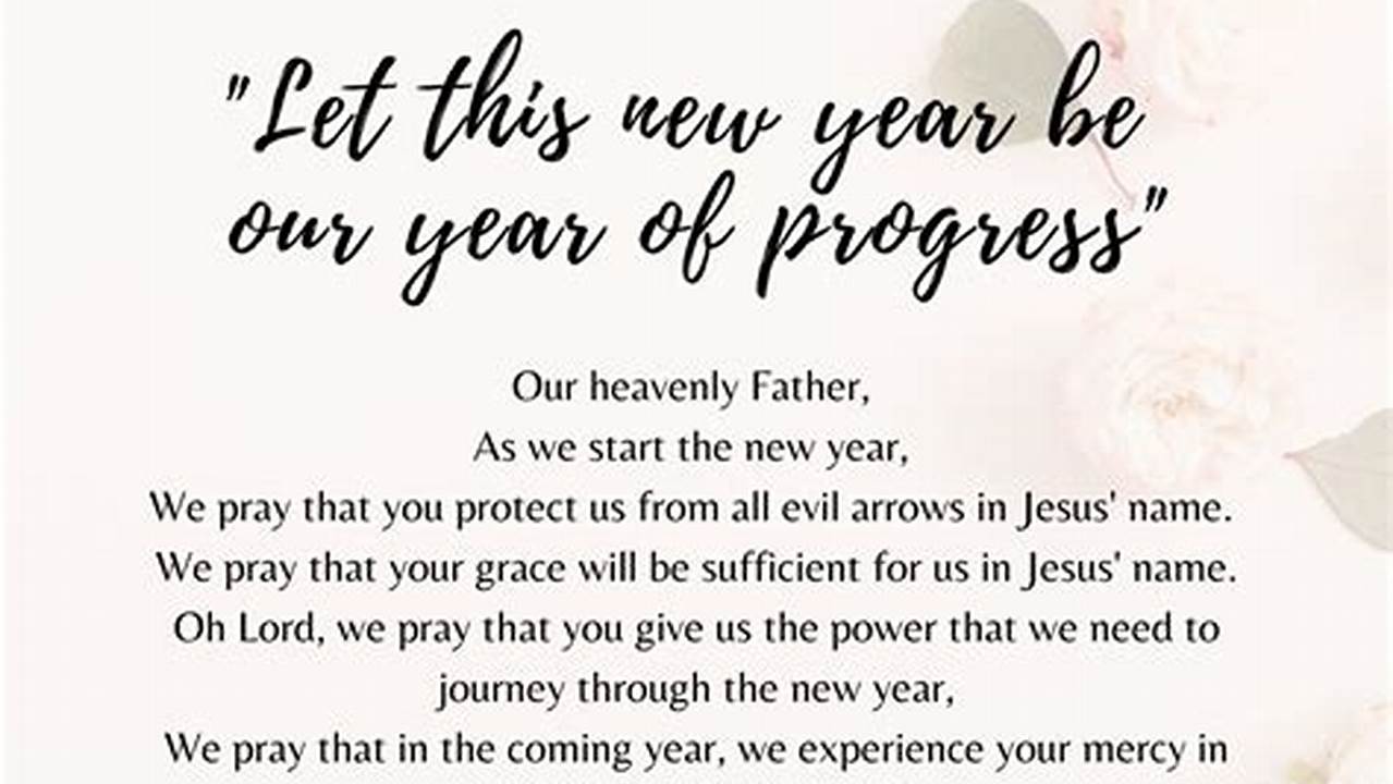 New Year Prayer For 2024