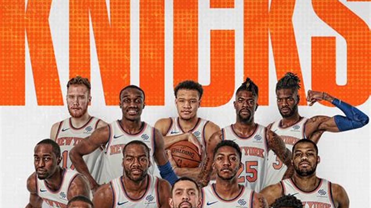 New York Knicks Roster 2024-21 Printable