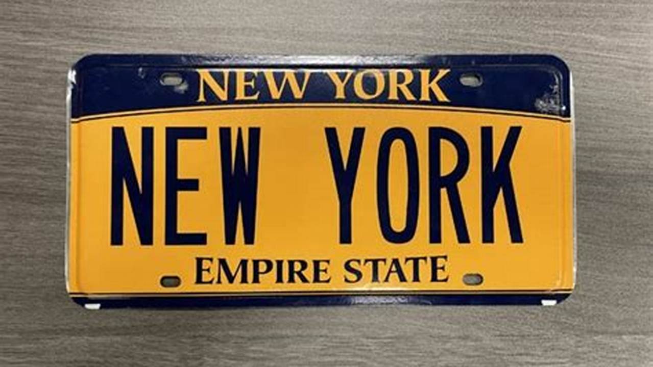 New York License Plate 2024 Availability