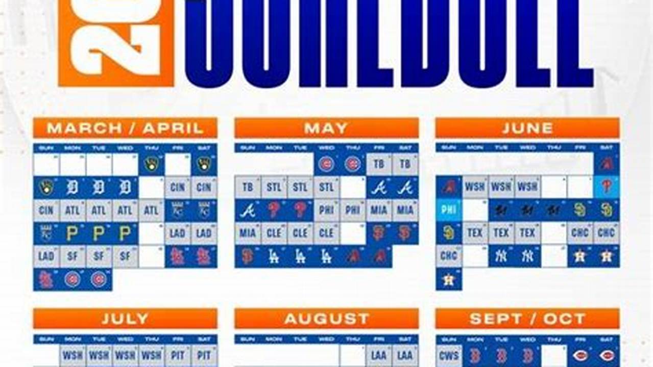 New York Mets Printable Schedule 2024