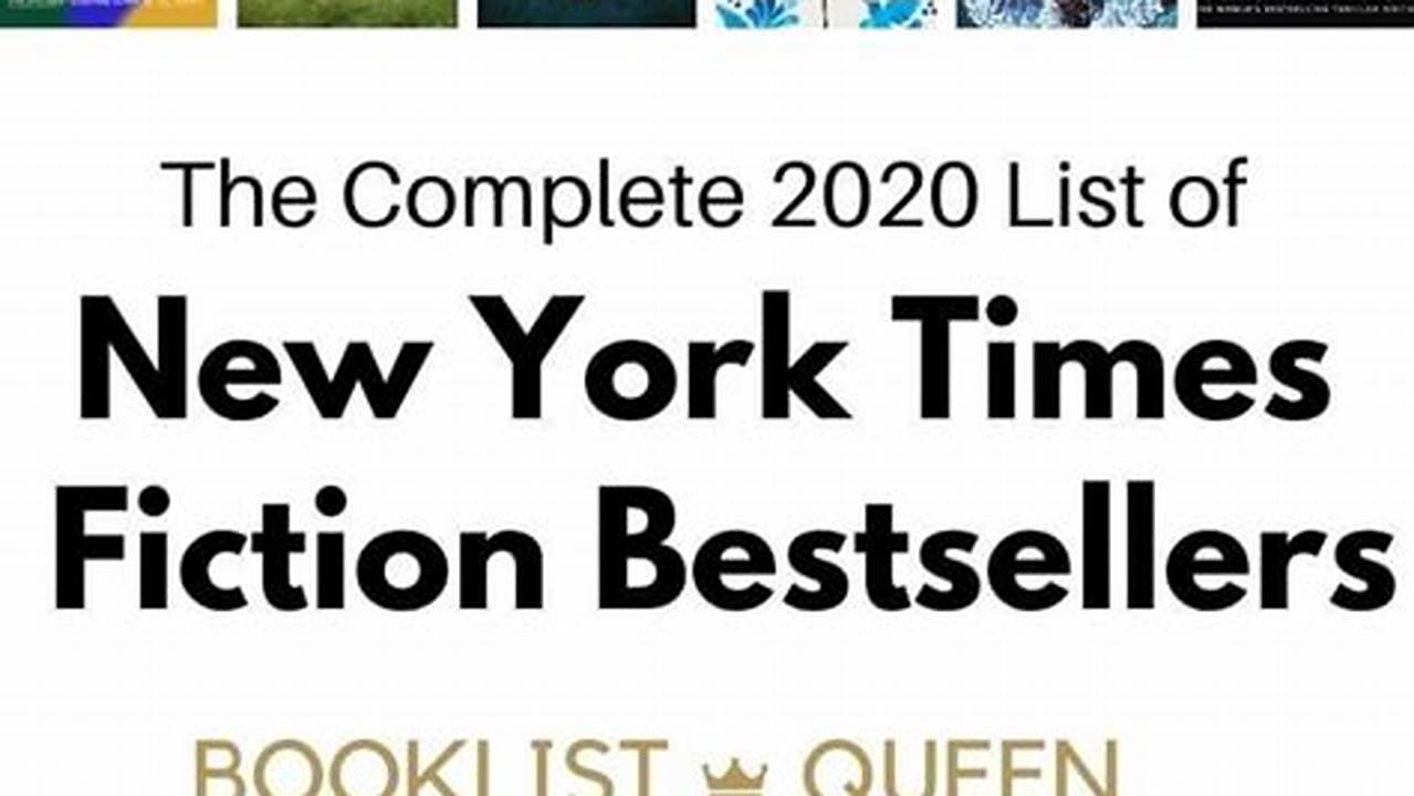 New York Times Best Sellers 2024 Fiction List