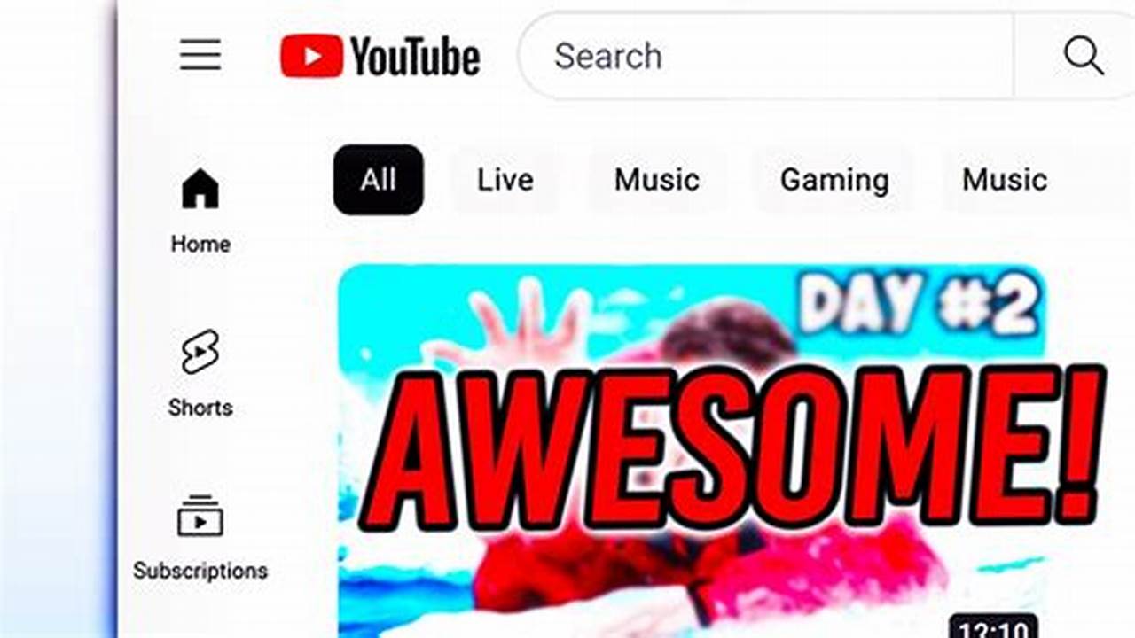 New Youtube Layout April 2024