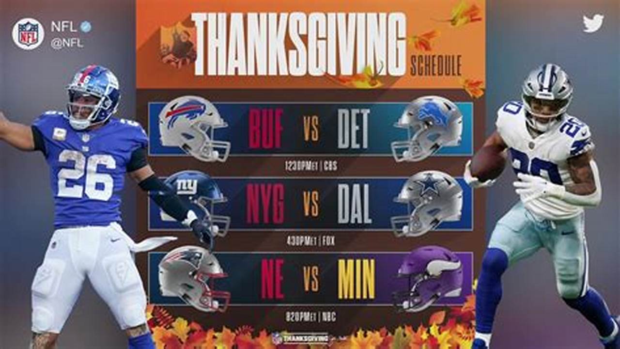 Nfl Thanksgiving 2024 Schedule