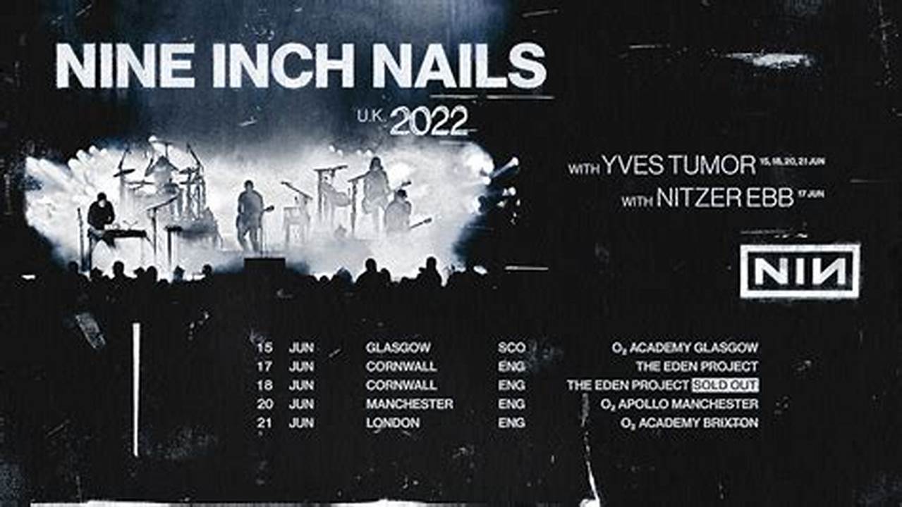 Nine Inch Nails Tour Dates For 2024 Are Available Now, Which Marks Nins First Extensive Tour In Four Years., 2024