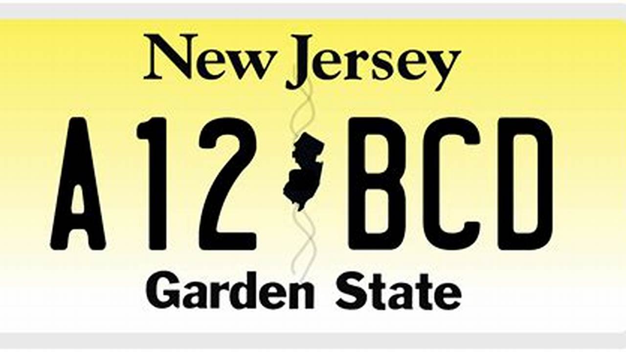 Nj Front License Plate 2024