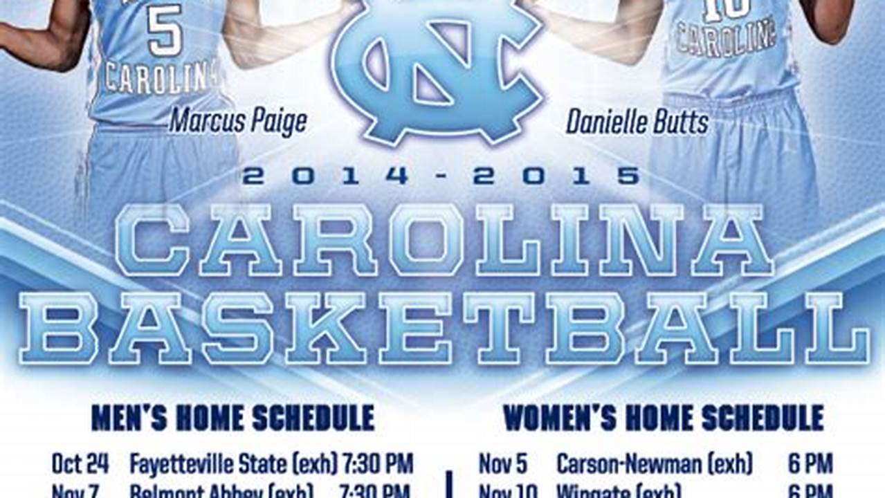 North Carolina Basketball Calendar