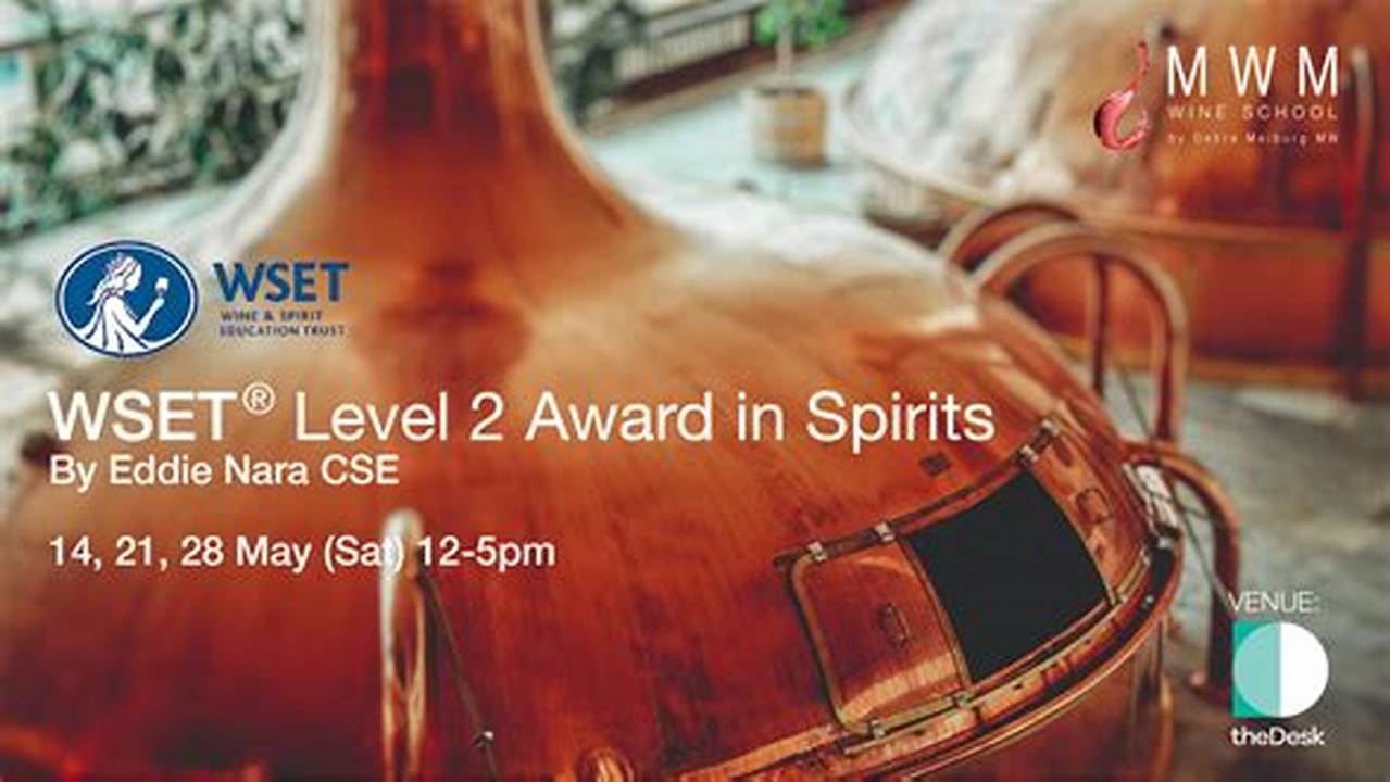 Now Is The Best Time To Take The Level 2 Award In Spirits., 2024