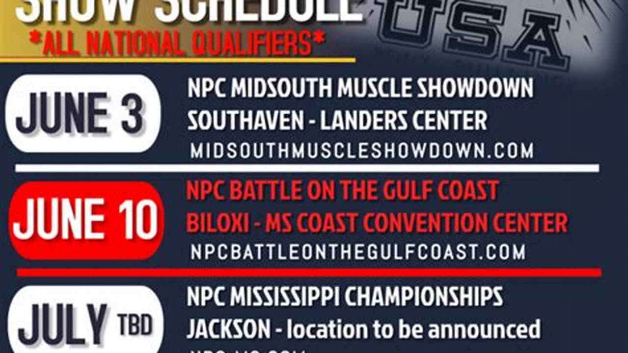 Npc Mississippi 2024 Schedule