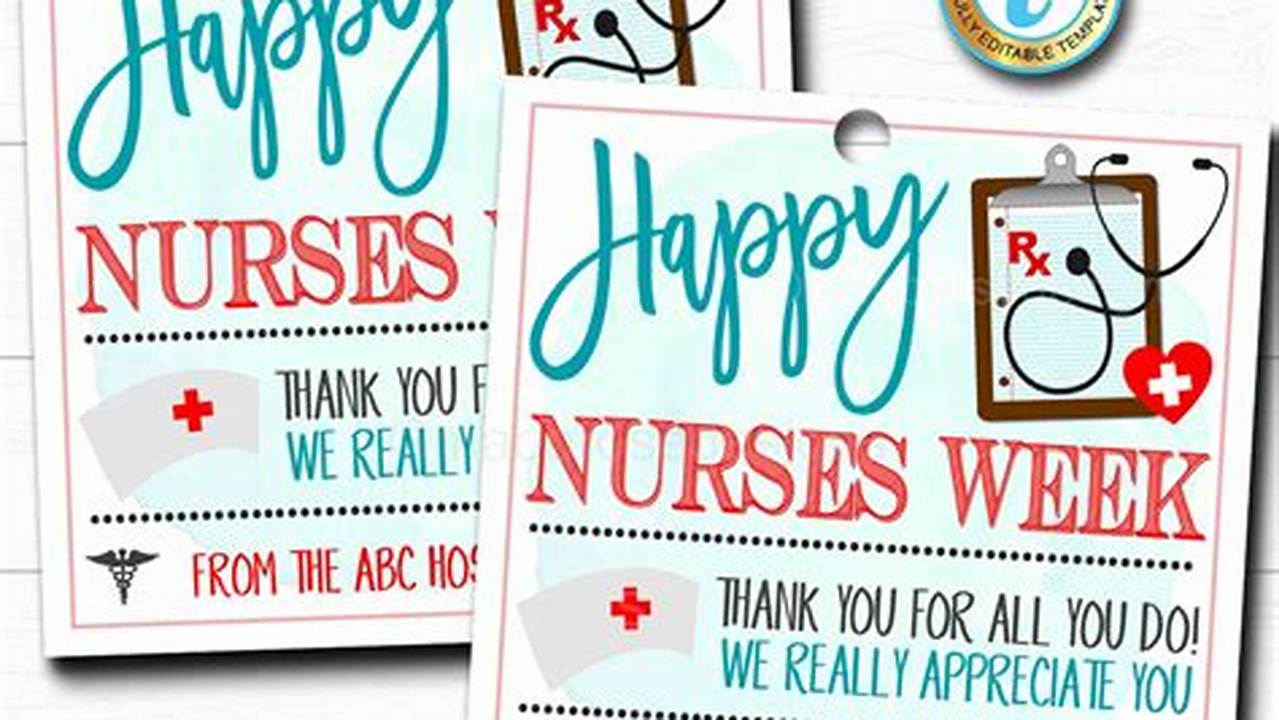 Nurses Appreciation Week 2024 Freebies