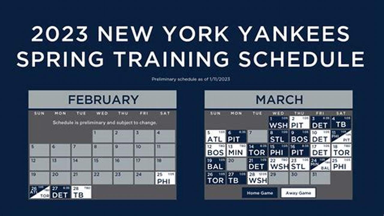Ny Yankees Spring Training Schedule 2024