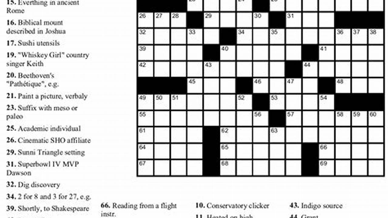 Nyt Crossword April 2 2024