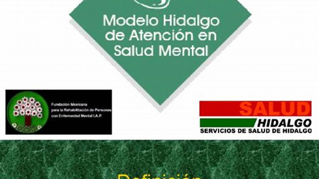 Objetivos Del Modelo Hidalgo De Atención En Salud Mental En México, MX Modelo
