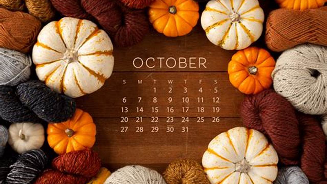 October Calendar Desktop Wallpaper