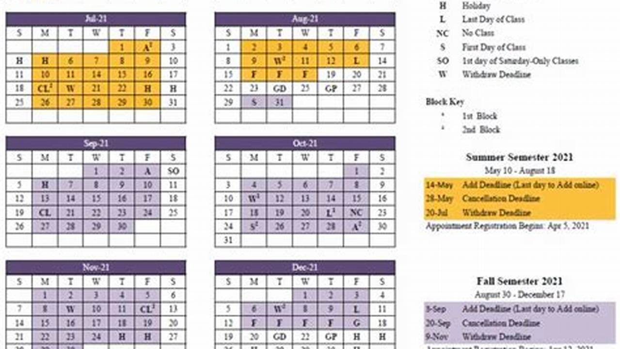 Odu Calendar Spring 2024