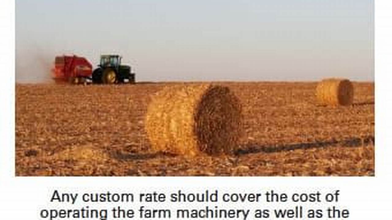 Ohio Custom Farming Rates 2024