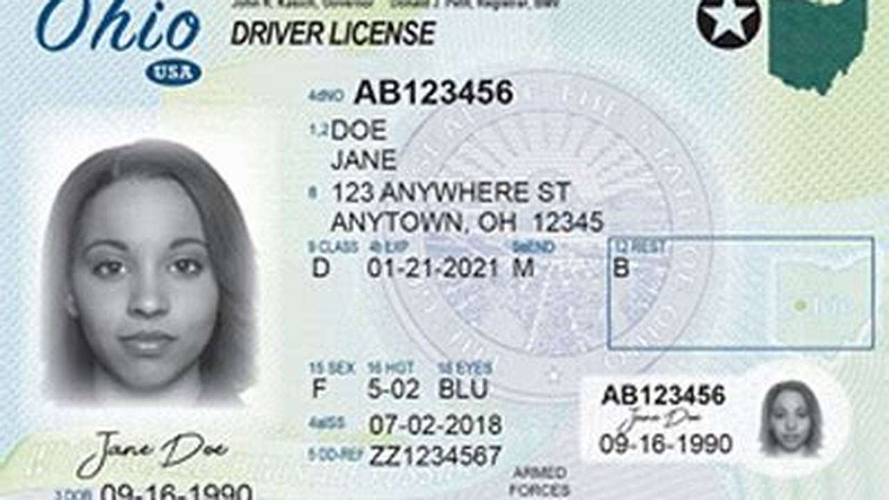 Ohio Driver's License 2024