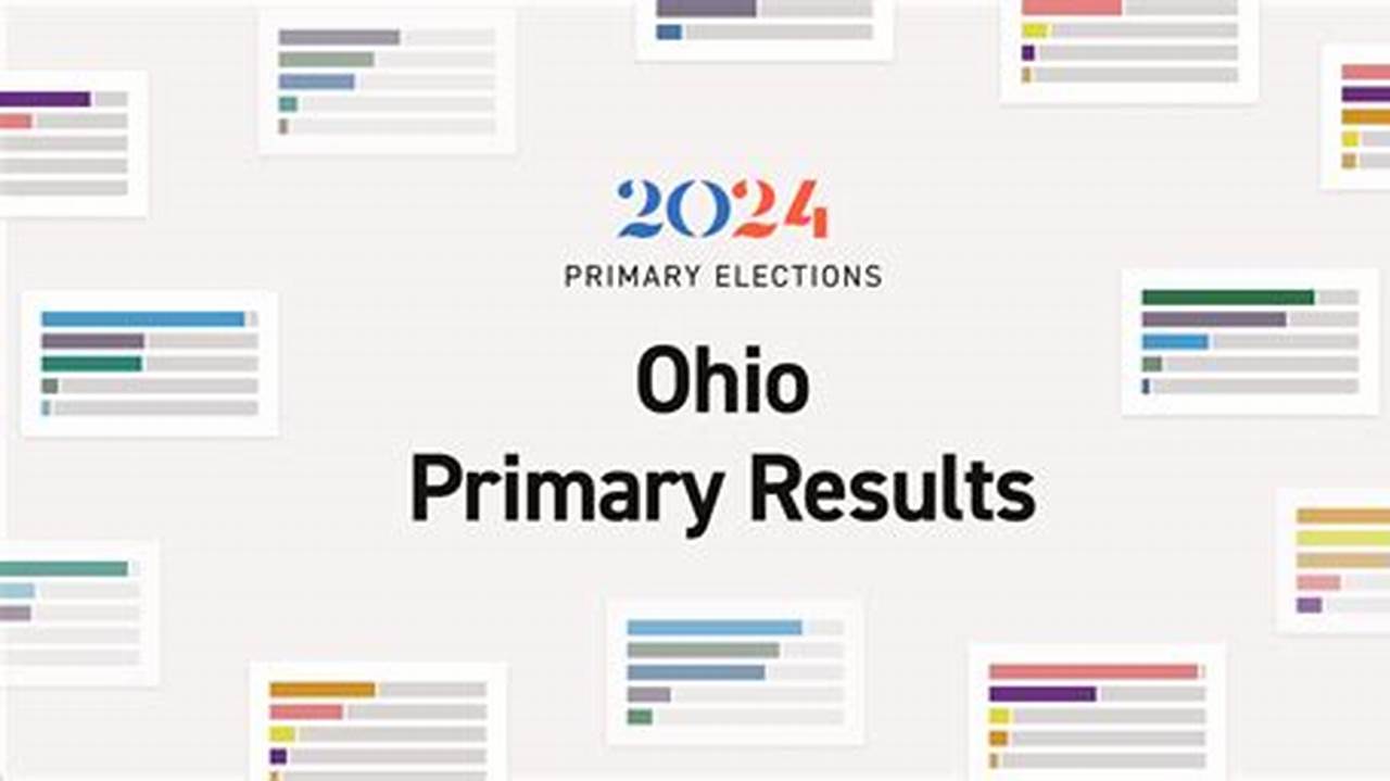 Ohio Primary Election 2024 Results By County