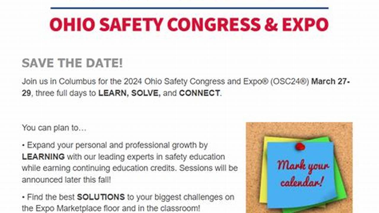 Ohio Safety Congress 2024 Login Manager