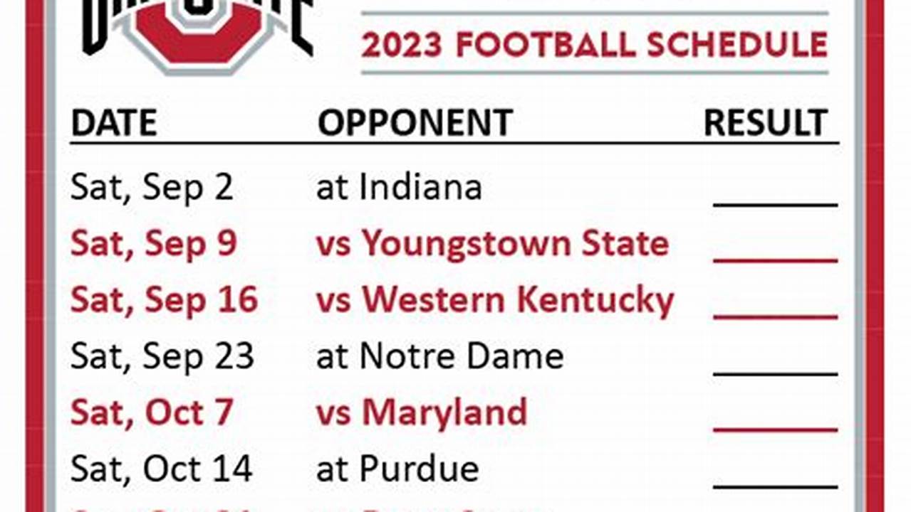 Ohio State 2024 Fb Schedule