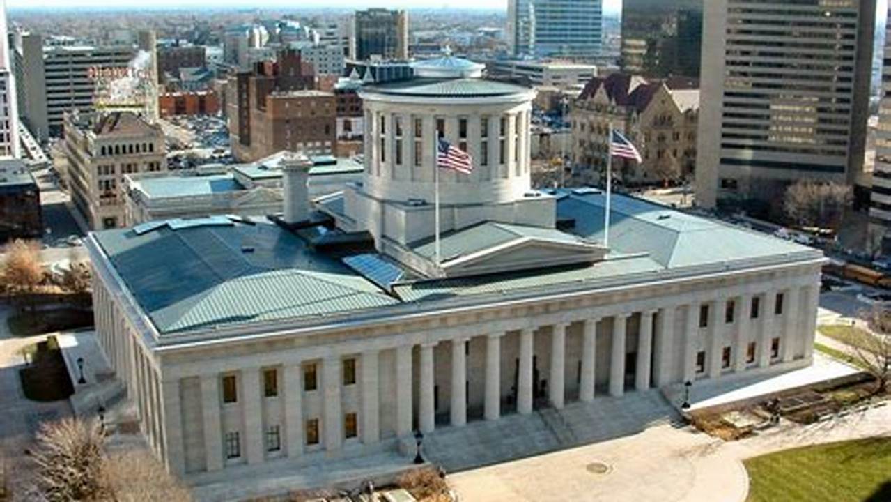 Ohio State Capitol Building In Columbus, Ohio., 2024