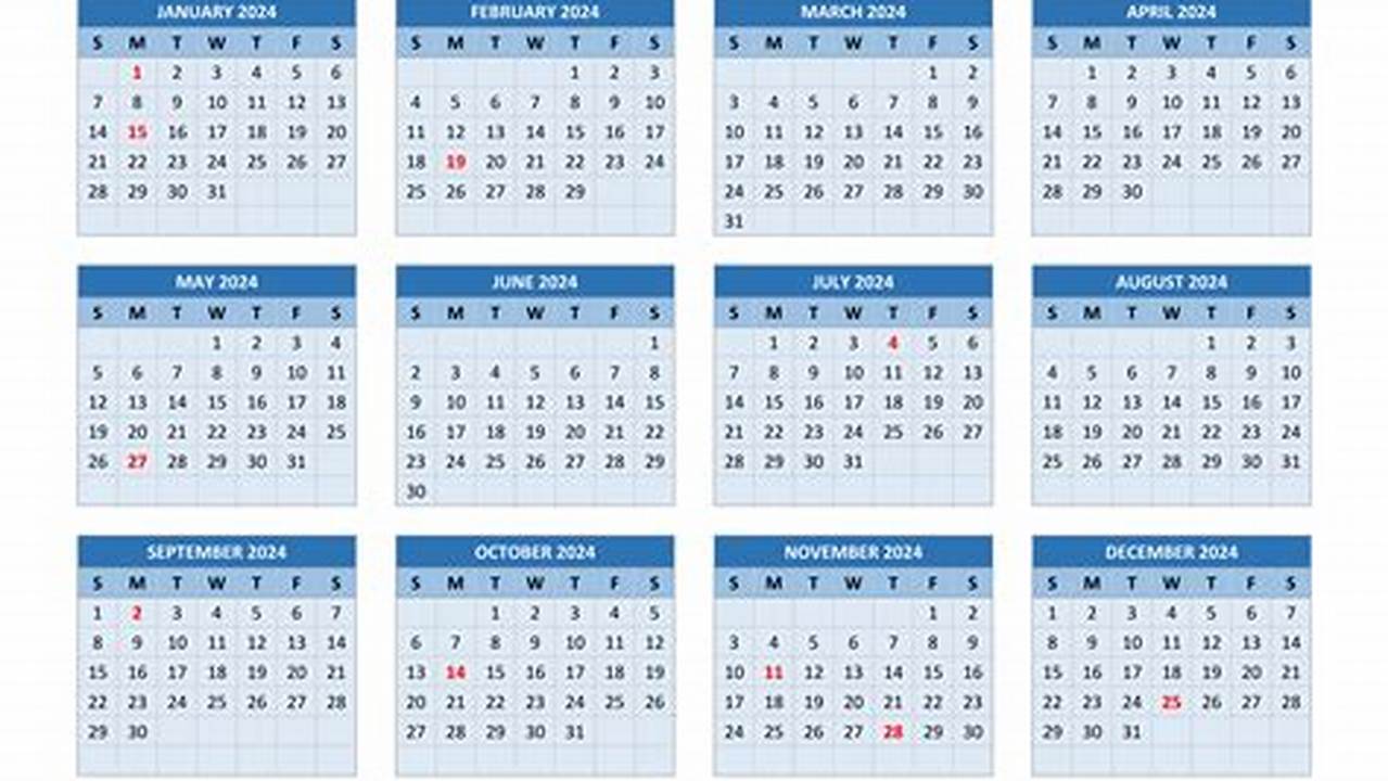 Online Calendar 2024 App