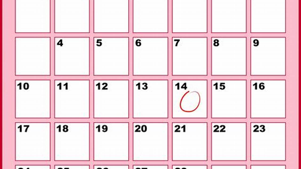 Online Calendar 2024 February Valentine