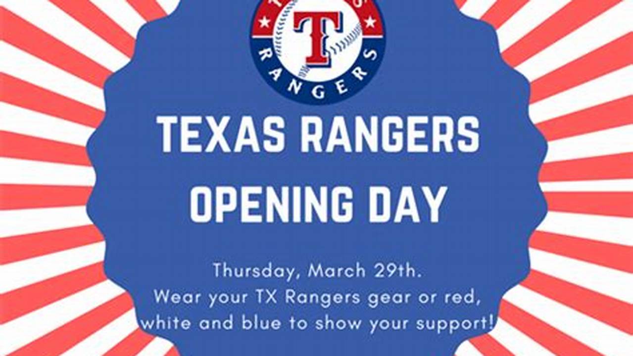 Opening Day 2024 Texas Rangers Linzy Idaline