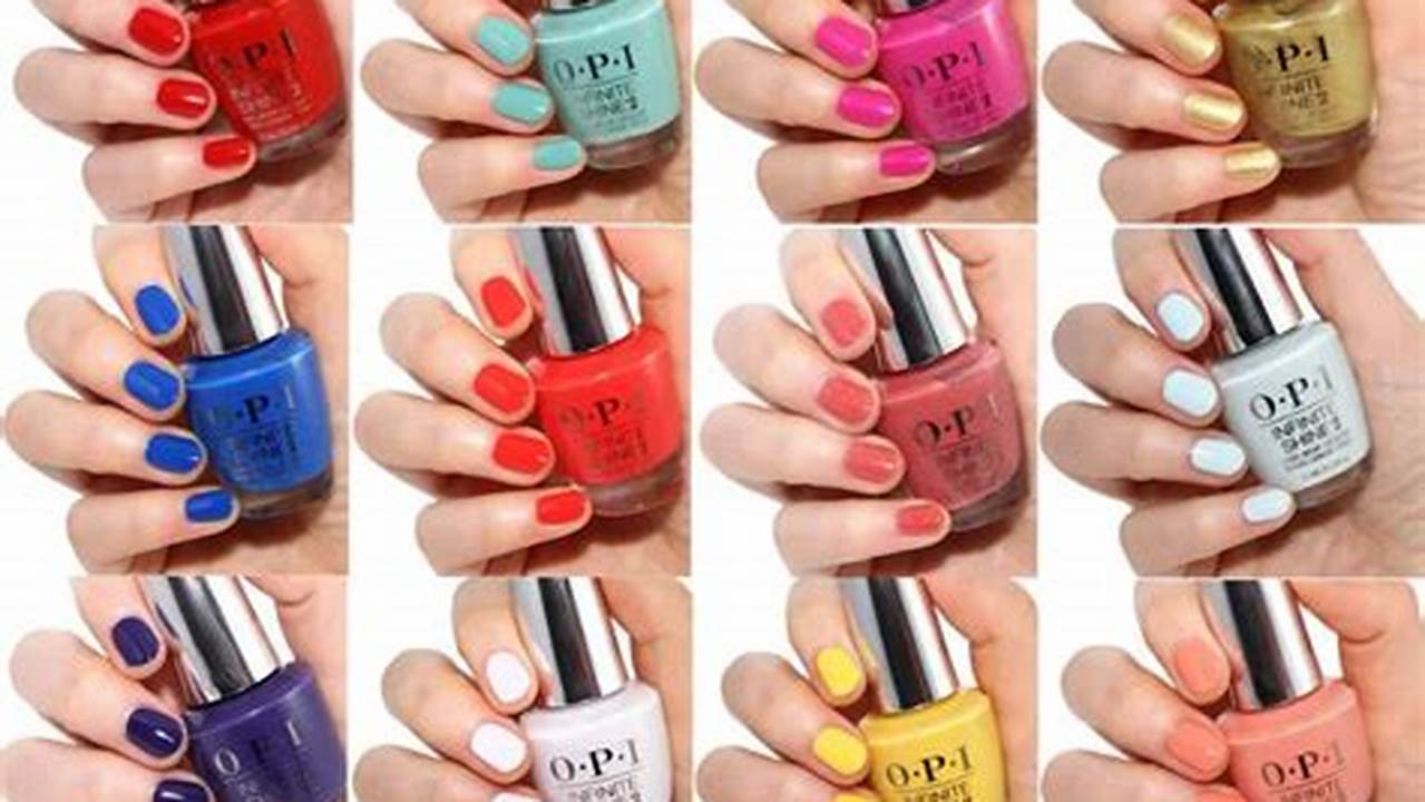 Opi New Spring 2024 Colors