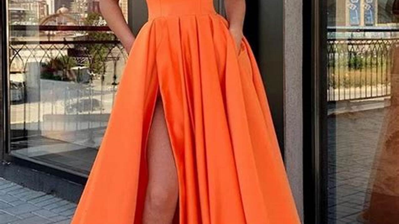 Orange Prom Dresses 2024
