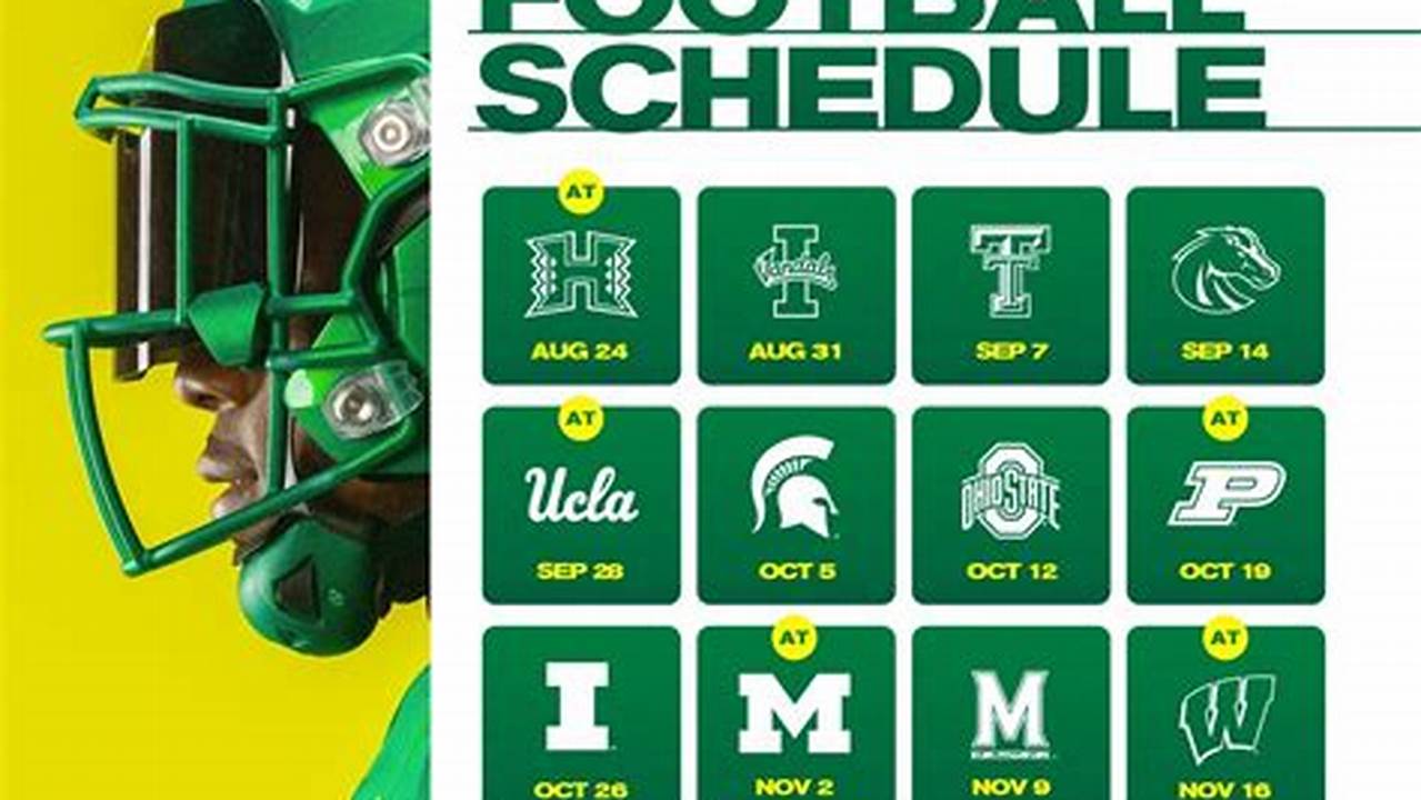 Oregon State Football Schedule 2024