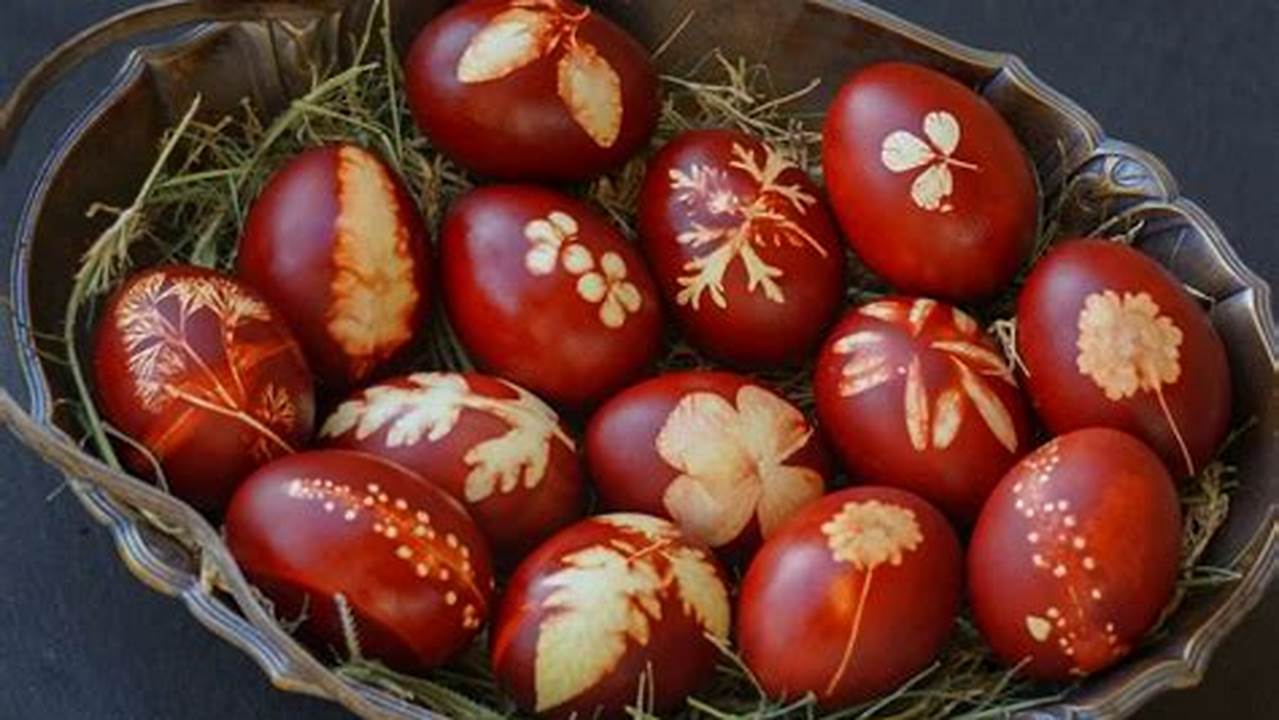 Orthodox Easter Eggs Are Often Dyed Red But Can Also Be Lavishly Decorated., 2024