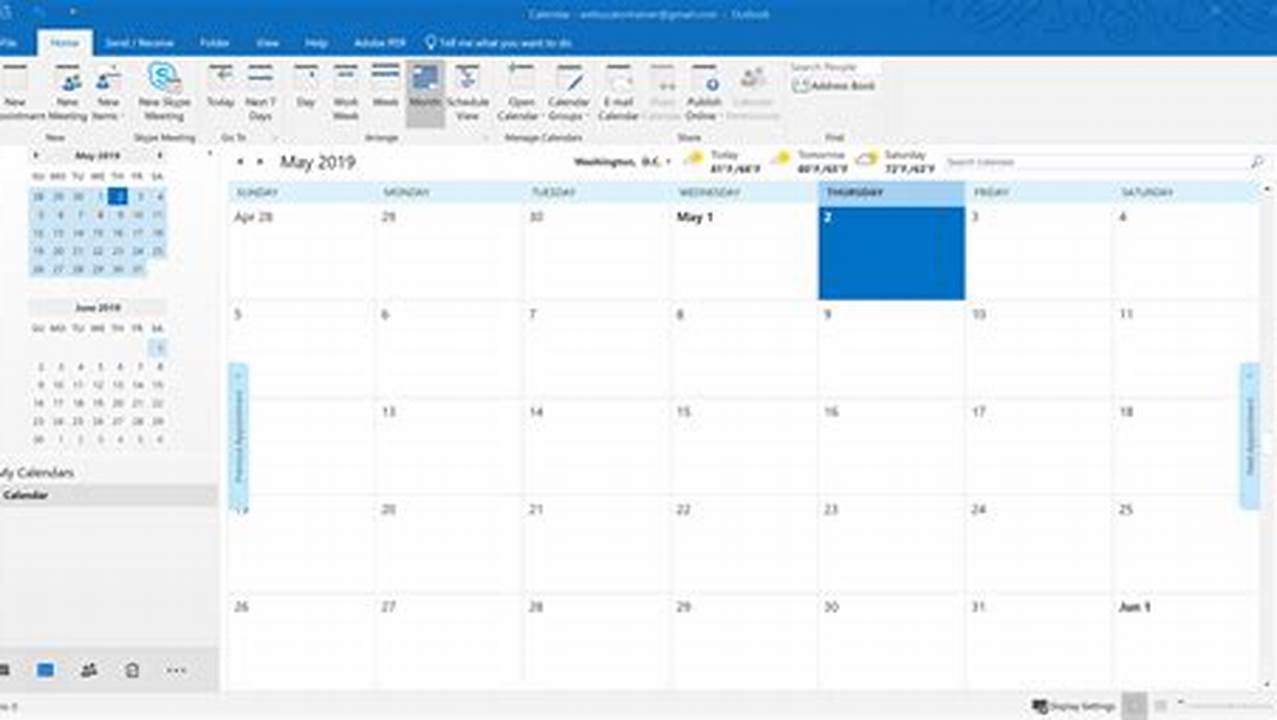 Outlook Calendar Dashboard