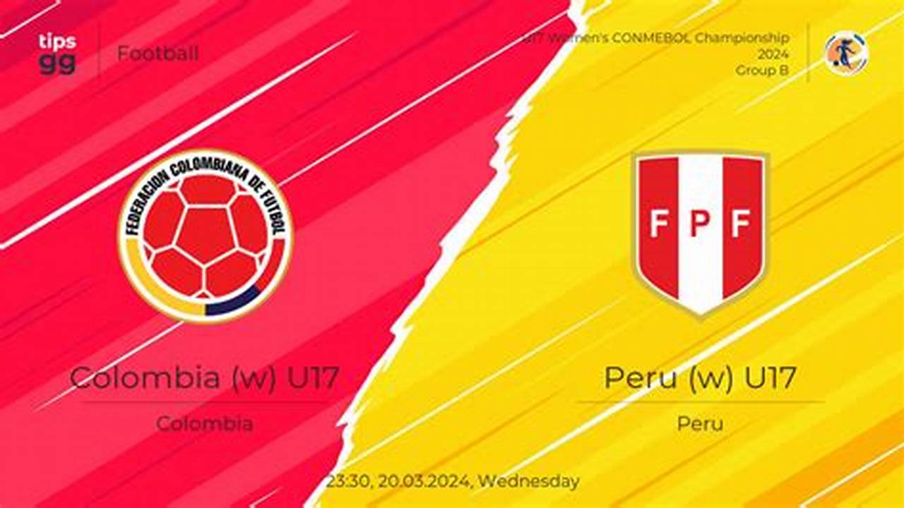 Overview Of The Football Match On 20.03.2024 Between Peru (W) U17 And Colombia (W) U17 That Is Part Of Paraguay U17 Women&#039;s Conmebol Championship., 2024