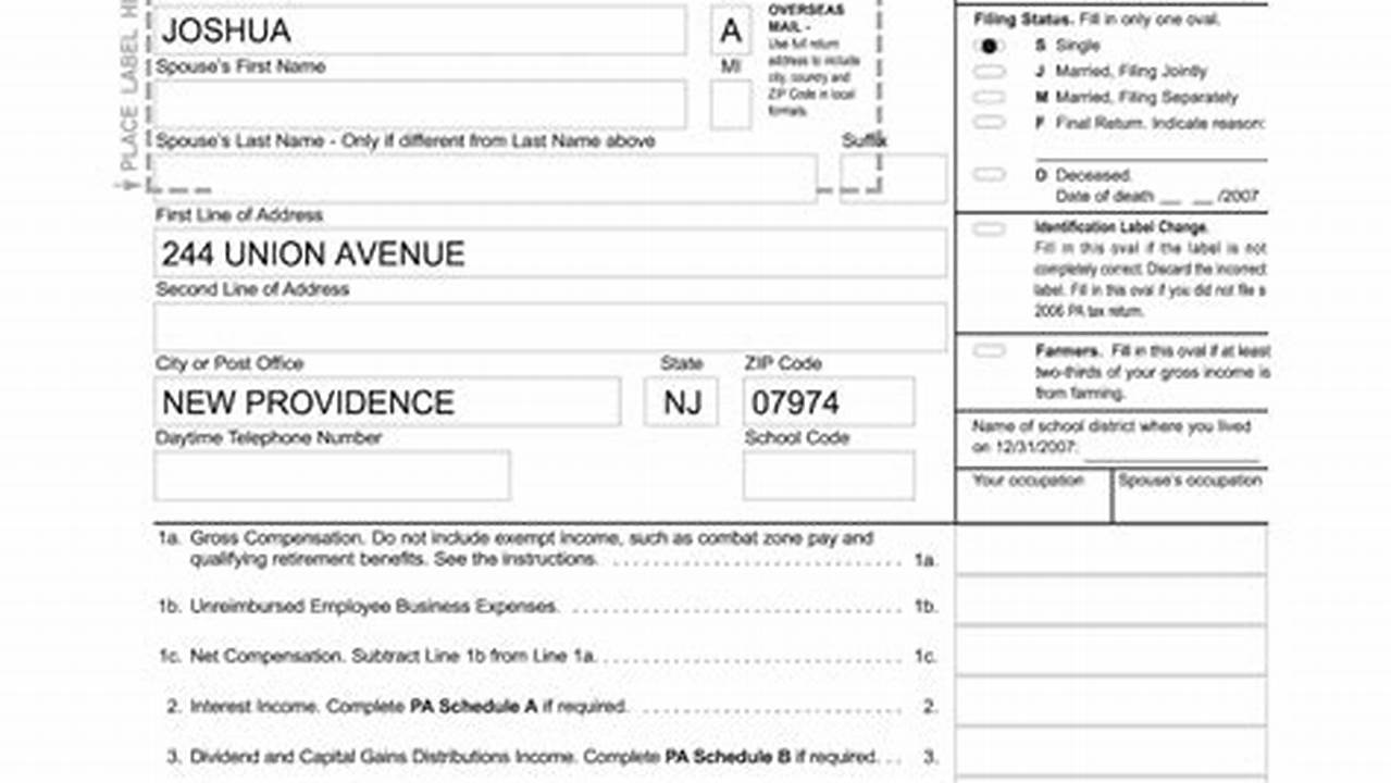 Pa State Tax Forms 2024