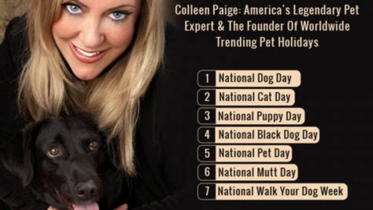 Paige Created The Holiday In Response To The Growing Number Of Puppies Being., 2024