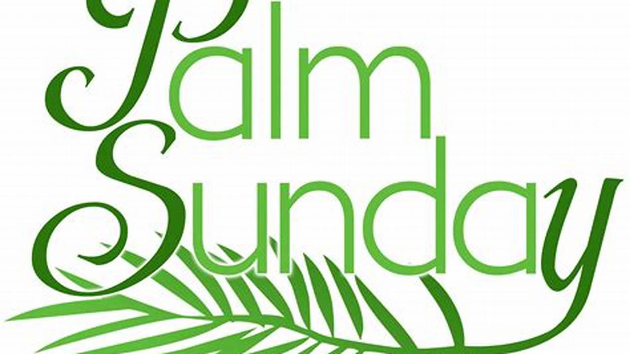 Palm Sunday 2024 Clipart Download