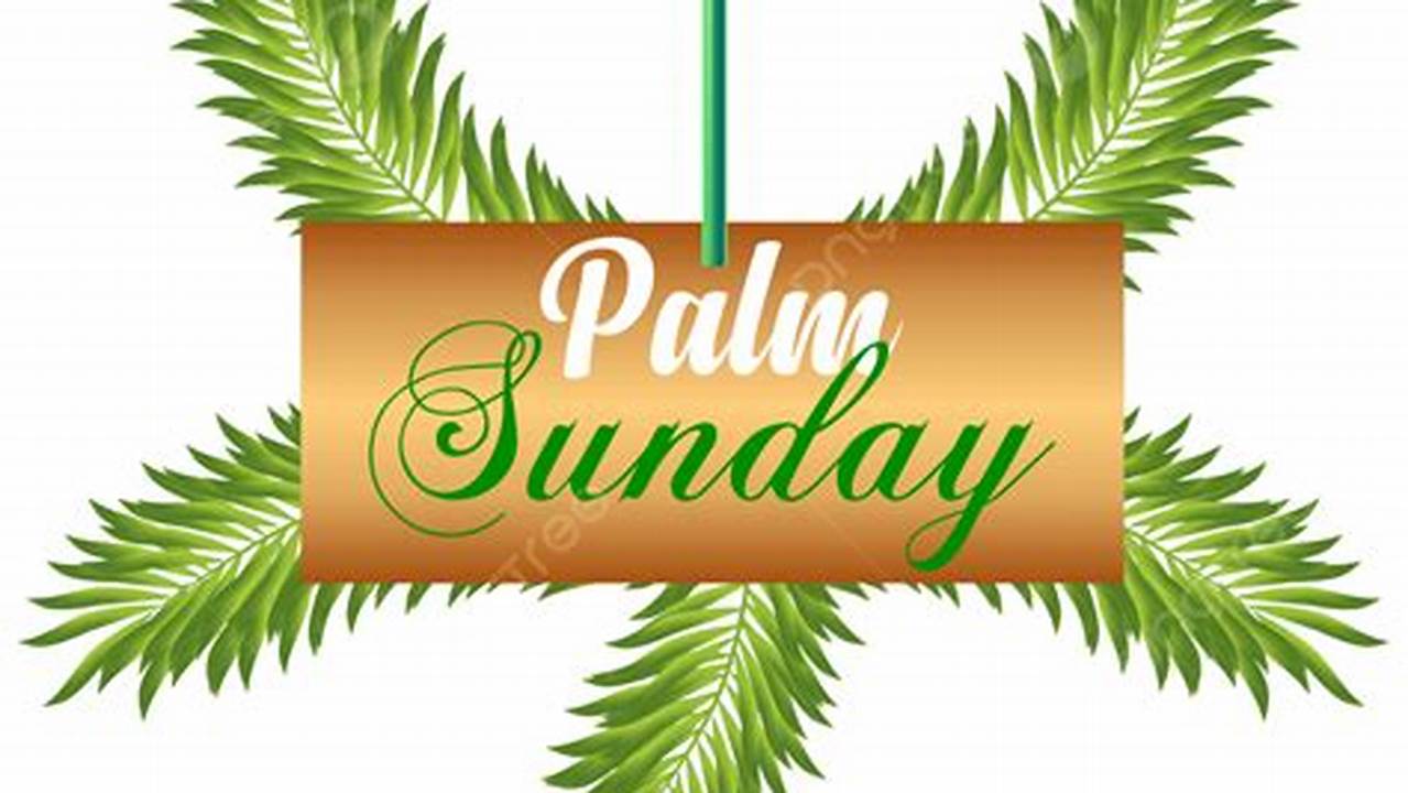 Palm Sunday 2024 Clipart Free